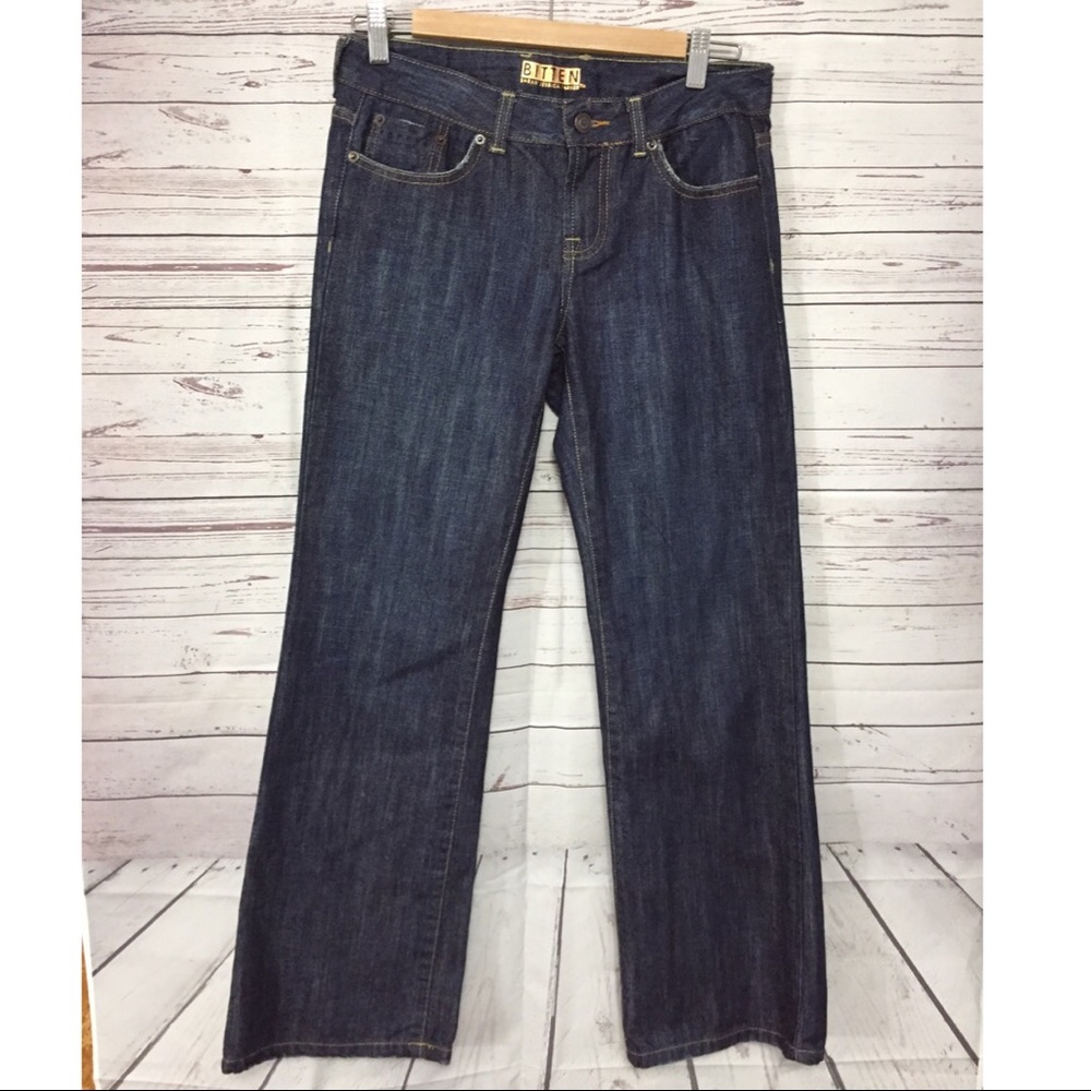 Bitten Sarah Jessica Parker Dark Straight Jeans 2S